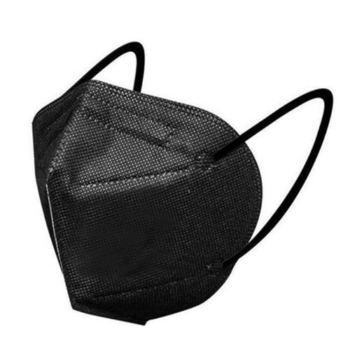Black Disposable Valveless Activated Carbon Mask Non Woven Kn95 Respirator Masks 8g