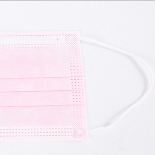 Pink Breathable Children'S Disposable Face Masks Protective CE