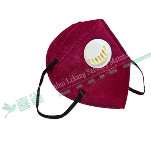 KN95 Meltblown Protective Foldable Face Mask Middle Filter Layer CE With Valve