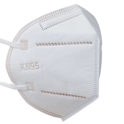 quality White Earband Foldable KN95 Filter Mask Adjustable For Protection factory