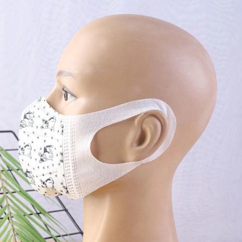 Disposable Breathing Filter Mask 3D Stretch Cloth 3 Ply Non Woven Face Mask T/CTCA 7-2019