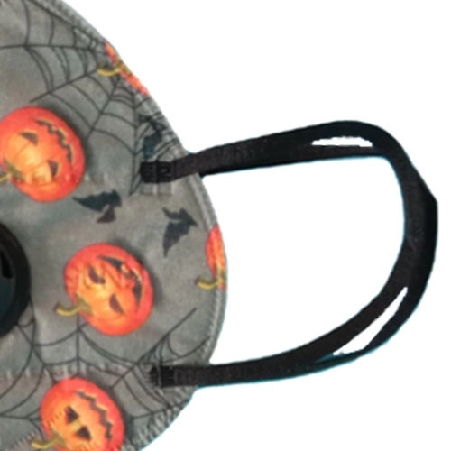 Disposable Protective KN95 Foldable Face Mask Halloween Pattern Anti Leakage 0.5g