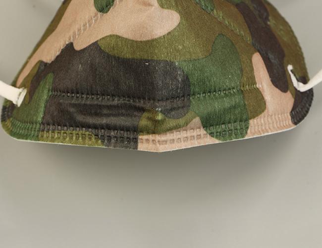 Camouflage Non Woven Fabric KN95 Mask Particulate Filter GB2626-2019 With Valve 0